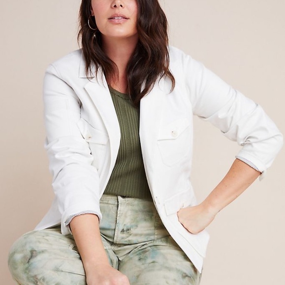 Anthropologie Jackets & Blazers - Anthropologie Neve White Utility Jacket